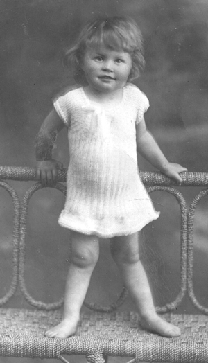 Bertha Laidler as a baby