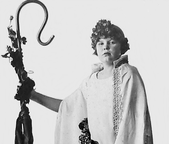 Bertha Laidler as Queen of the May