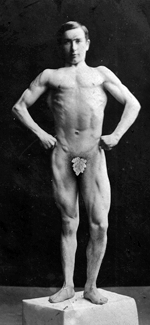 Percy Laidler in bodybuilding days