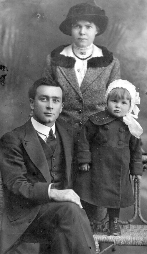 Percy, Chris and Bertha Laidler