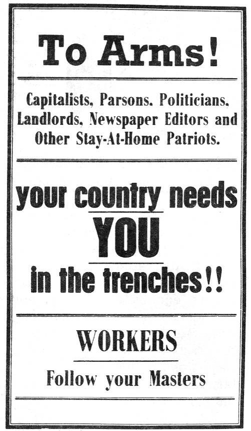IWW antiwar poster